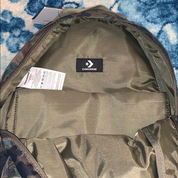 Converse Camo Green Black Go Backpack New - Picture 7 of 9